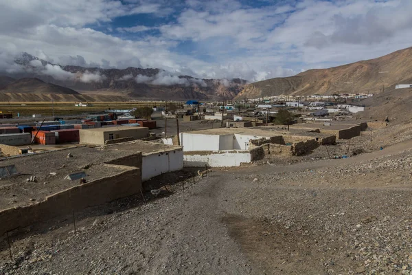Вид Села Мургаб Горно Бадахшанской Автономной Области Таджикистан — стоковое фото