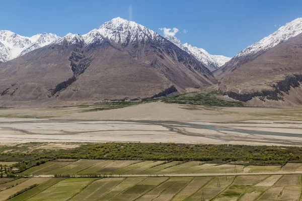 Wakhanské Údolí Mezi Tádžikistánem Afghánistánem — Stock fotografie