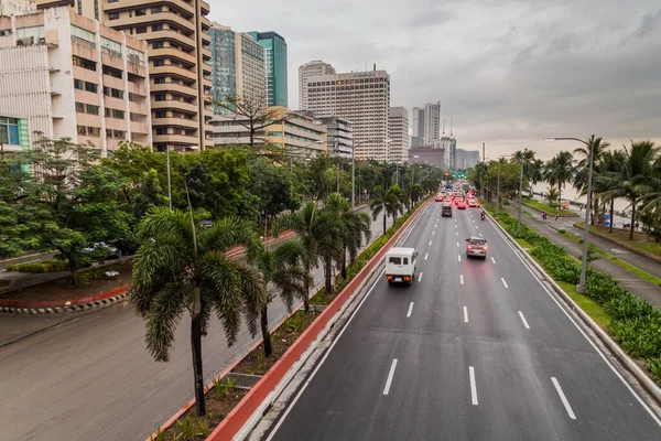 Roxas Boulevard Nel Distretto Ermita Manila Filippine — Foto Stock