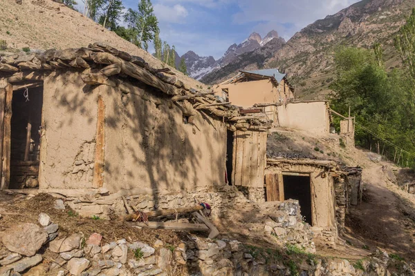 Casas Pueblo Nofin Las Montañas Fann Tayikistán —  Fotos de Stock