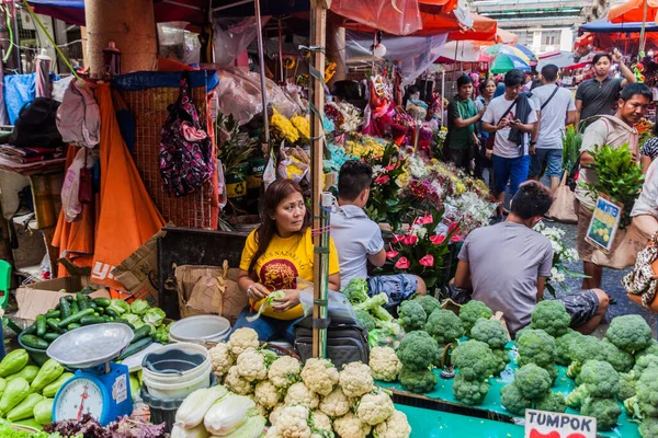 マニラ フィリピン 2018年1月27日 マニラのキアポ市場の様子 — ストック写真