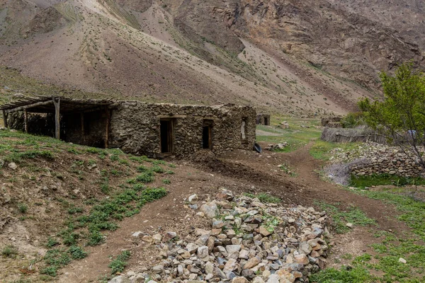 Pueblo Jizev Jisev Jizeu Las Montañas Pamirs Tayikistán —  Fotos de Stock