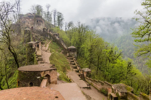 Ściany Zamku Rudkhan Prowincji Gilan Iran — Zdjęcie stockowe