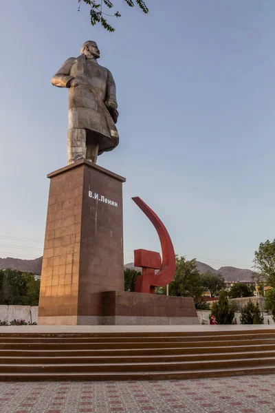 Khujand Tajikistán Mayo 2018 Estatua Lenin Khujand Tayikistán — Foto de Stock