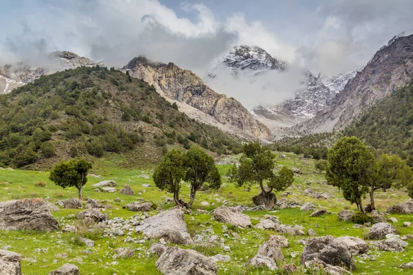 Άγριο Τοπίο Στα Βουνά Φαν Τατζικιστάν — Φωτογραφία Αρχείου
