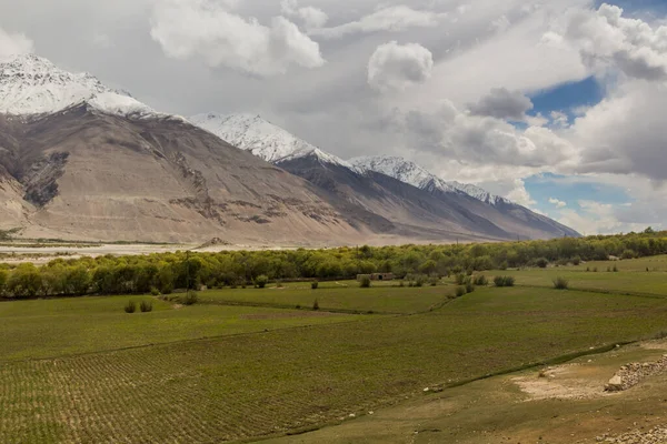 Vale Wakhan Entre Tajiquistão Afeganistão — Fotografia de Stock