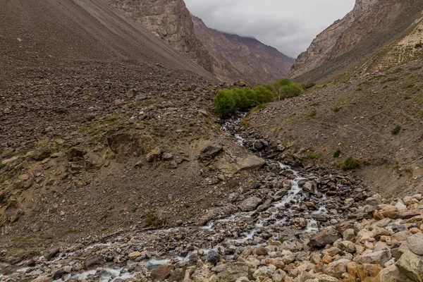 Vale Jizev Jisev Jizeu Nas Montanhas Pamirs Tajiquistão — Fotografia de Stock