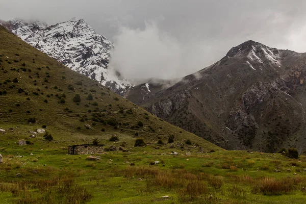 Pásztorkunyhó Kulikalon Tavak Közelében Fann Hegyekben Tádzsikisztánban — Stock Fotó