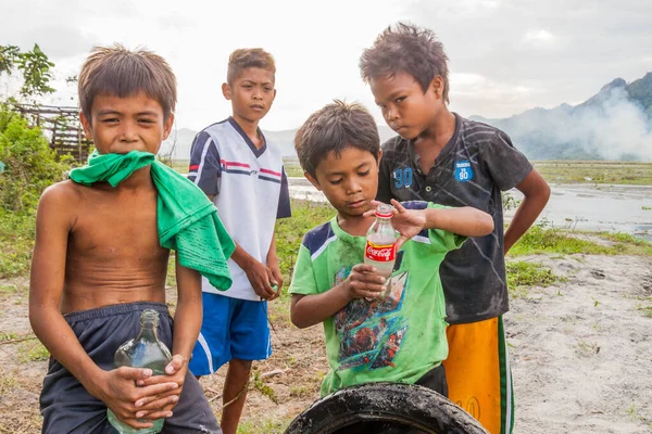 Santa Juliana Philippines Jan 2018 Enfants Locaux Dans Village Santa — Photo