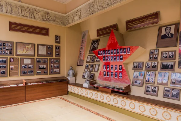 stock image KHUJAND, TAJIKISTAN - MAY 6, 2018: Interior of a museum in Citadel in Khujand, Tajikistan