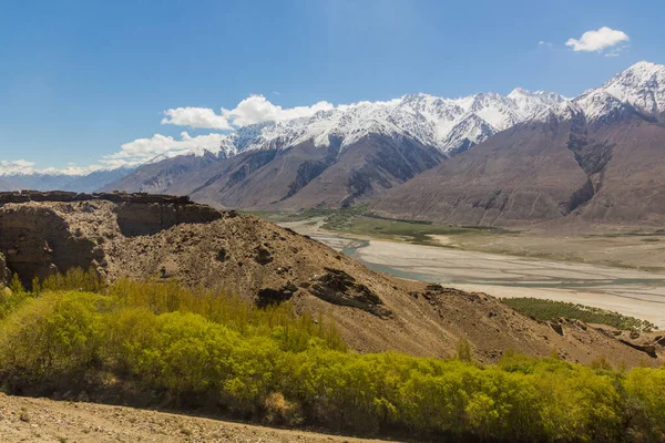 Vale Wakhan Entre Tajiquistão Afeganistão — Fotografia de Stock