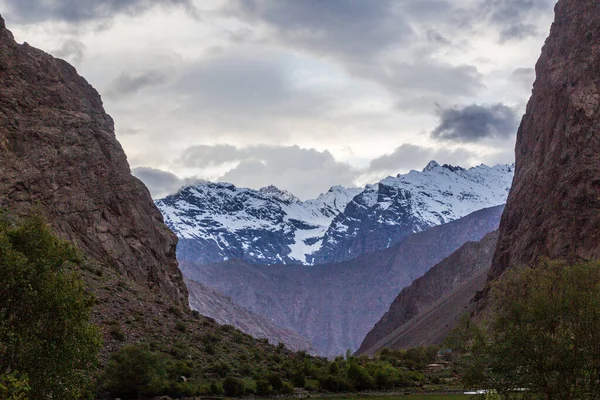 Valle Jizev Jizeu Geisev Jisev Las Montañas Pamir Tayikistán —  Fotos de Stock