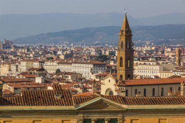 Floransa 'nın Skyline' ı Basilica di Santo Spirito Kilisesi, İtalya