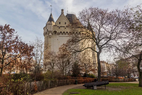 Porta Fortificata Medievale Halle Bruxelles Capitale Del Belgio — Foto Stock