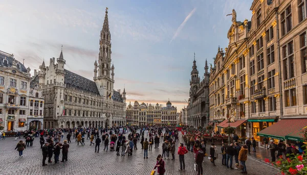 Bryssel Belgien Nov 2018 Utsikt Över Grand Place Grote Markt — Stockfoto