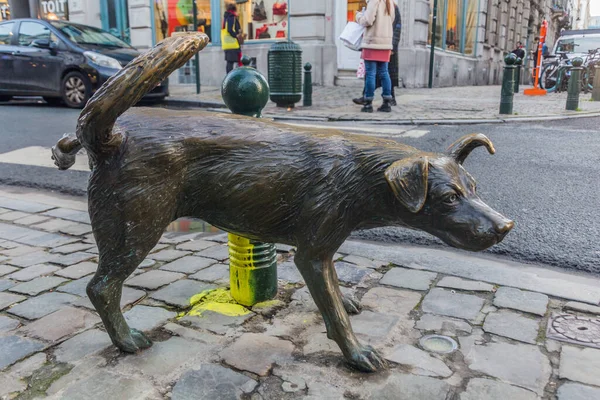 Bruxelles Belgio Dicembre 2018 Scultura Cani Het Zinneke Bruxelles Capitale — Foto Stock