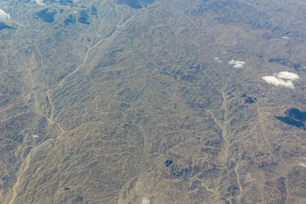 Luchtfoto Van Bergen Het Westen Van China — Stockfoto