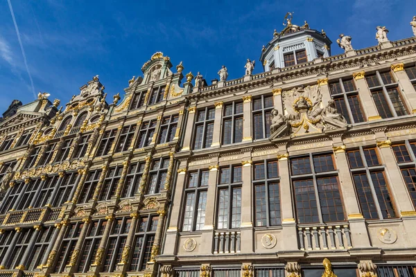 Edifici Nella Grand Place Grote Markt Bruxelles Capitale Del Belgio — Foto Stock