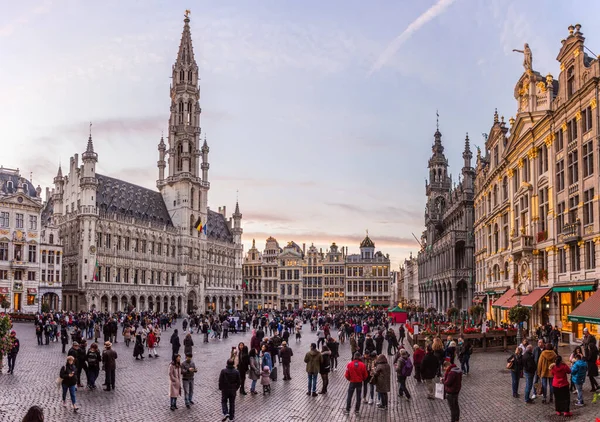 Bruxelas Bélgica Nov 2018 Vista Grand Place Grote Markt Bruxelas — Fotografia de Stock