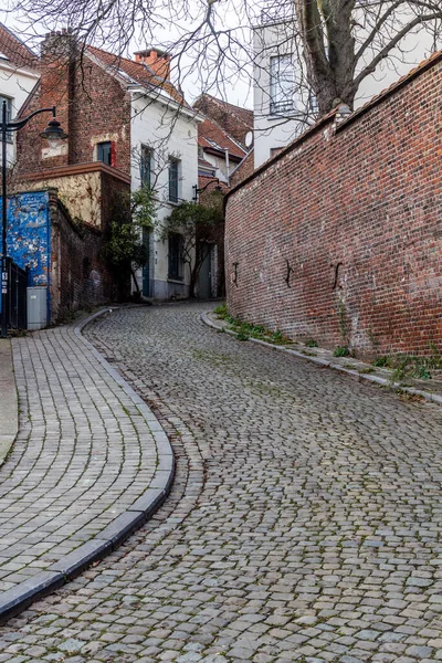 Petite Rue Malibran Gade Bruxelles Belgiens Hovedstad - Stock-foto