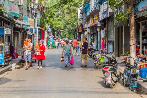 China Agosto 2018 Calle Casco Antiguo Xian China — Foto de Stock