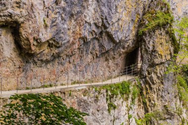 Skocjanske jame (Skocjan Mağaraları), Slovenya yakınlarında yürüyüş yolu