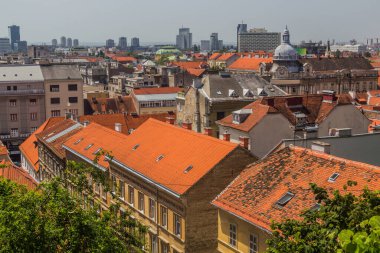 Zagreb ve Hırvatistan 'ın Skyline manzarası