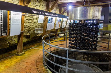 HAIGERLOCH, Almanya - 31 Ağustos 2019: 2. Dünya Savaşı sırasında Alman nükleer programının bir parçası olan Haigerloch 'taki deneysel araştırma nükleer reaktörü