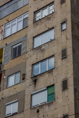 Saraybosna ve Bosna-Hersek 'te bir evde kurşun delikleri açıldı