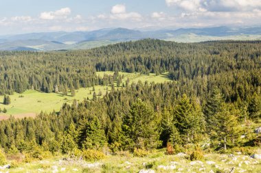 Karadağ 'ın Curevac dağı yakınlarındaki manzara.