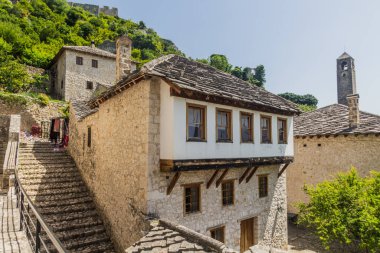 Bosna-Hersek 'in Pocitelj köyü manzarası