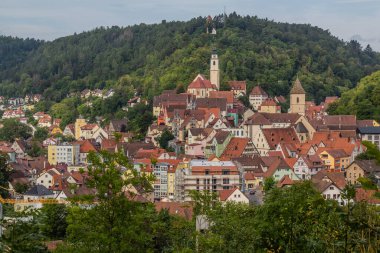 Horb am Neckar kasabası, Baden-Wurttemberg eyaleti, Almanya