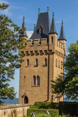 Almanya 'nın Baden-Wuerttemberg eyaletindeki Hohenzollern Kalesi