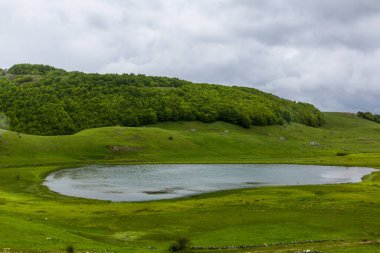 Durmitor ulusal parkının manzarası, Karadağ