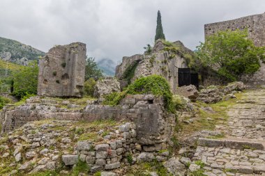 Karadağ 'daki Stari Bar antik bir yerleşim yerinin kalıntıları