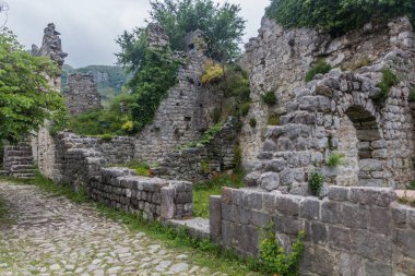 Karadağ 'daki Stari Bar antik bir yerleşim yerinin kalıntıları