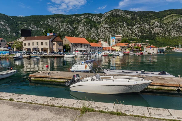 Kotor Montenegro Junio 2019 Barcos Kotor Marina Montenegro —  Fotos de Stock