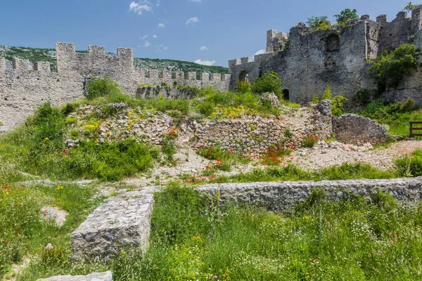 波斯尼亚和黑塞哥维那莫斯塔尔附近的Blagaj Fortress Stjepan Grad — 图库照片
