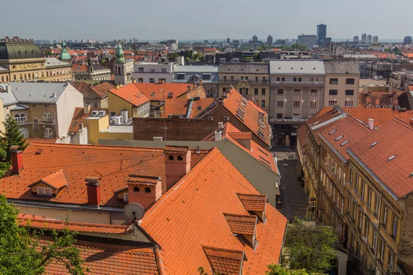 Pohled Záhřeb Chorvatsko — Stock fotografie