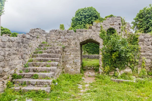 Ruiner Gammal Bosättning Stari Bar Montenegro — Stockfoto