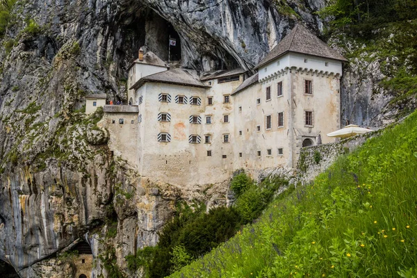 Vista Del Castillo Predjama Eslovenia —  Fotos de Stock