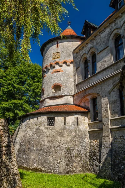 Замок Лихтенштейн Баден Вюртемберге Германия — стоковое фото