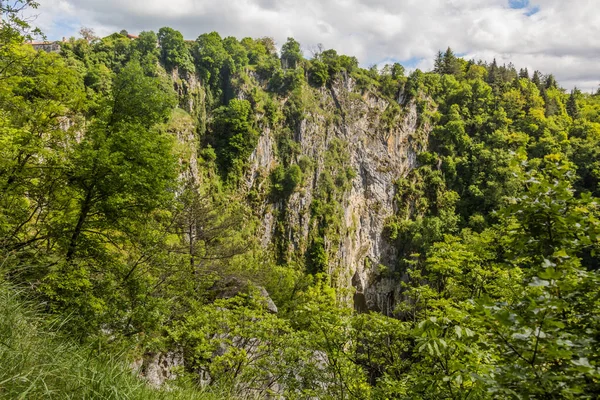 Paisagem Rochosa Perto Skocjan Caves Eslovênia — Fotografia de Stock