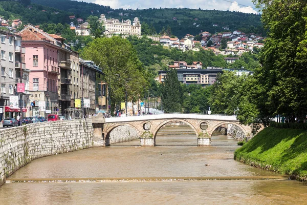 Sarajevo Bosnia Herzegovina Junio 2019 Puente Latino Sarajevo Bosnia Herzegovina —  Fotos de Stock