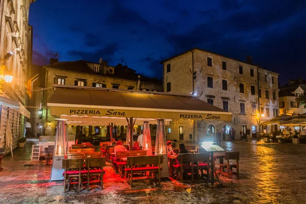 Kotor Montenegro June 2019 Evening View Open Air Restaurant Kotor — 图库照片