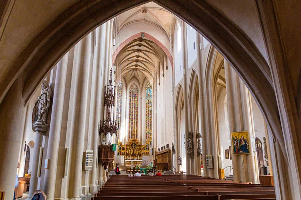 Rothenburg Duitsland August 2019 Jacobskerk Rothenburg Der Tauber Deelstaat Beieren — Stockfoto