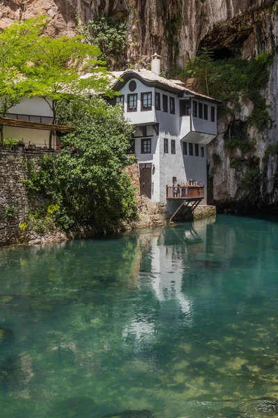 Casa Tekija Río Buna Blagaj Pueblo Cerca Mostar Bosnia Herzegovina —  Fotos de Stock