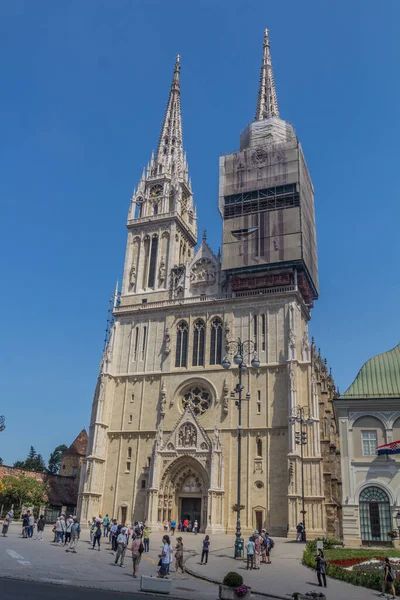 Zagreb Croazia Giugno 2019 Cattedrale Zagabria Croazia — Foto Stock