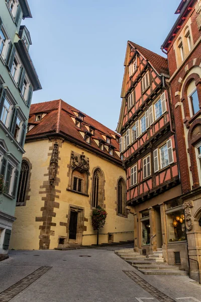Średniowieczna Ulica Tubingen Niemcy — Zdjęcie stockowe