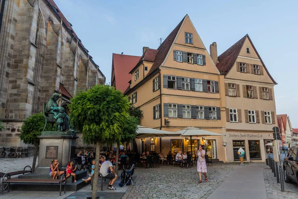 Dinkelsbuhl Germany August 2019 Medieval Houses Dinkelsbuhl Bavaria State Germany —  Fotos de Stock